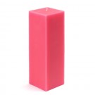 3 x 9" Hot Pink Square Pillar Candle