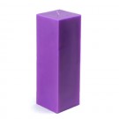 3 x 9" Purple Square Pillar Candle (12pcs/Case) Bulk