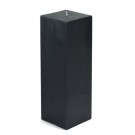 3 x 9" Black Square Pillar Candle