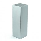 3 x 9" Metallic Silver Square Pillar Candle (12pcs/Case) Bulk