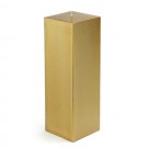 3 x 9" Metallic Bronze Gold Square Pillar Candle (12pcs/Case) Bulk