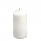 3 x 6" White Pillar Candles