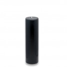 2 x 6" Black Pillar Candle