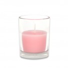 Light Rose Round Glass Votive Candles (96pcs/Case) Bulk