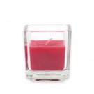 Red Square Glass Votive Candles (96pcs/Case) Bulk