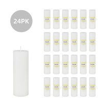 2 x 6 Inch White Pillar Candle (24pcs/Case) Bulk