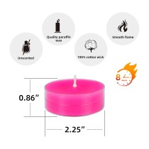 Mega Oversized Hot Pink Tealights (12pc/Box)