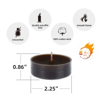 Mega Oversized Brown Tealights (144pcs/Case) Bulk