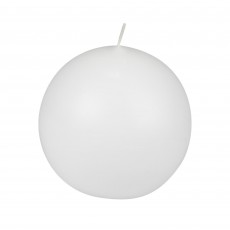4 Inch White Citronella Ball Candles (12pcs/Case) Bulk