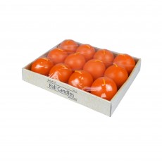 2 Inch Orange Ball Candles (12pc/Box)