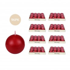 2 Inch Red Ball Candles (96pcs/Case) Bulk