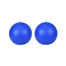 4 Inch Blue Ball Candles (2pc/Box)