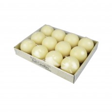 2 Inch Ivory Ball Candles (12pc/Box)