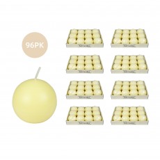 2 Inch Ivory Ball Candles (96pc/Case) Bulk