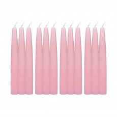 6 Inch Light Rose Taper Candles (1 Dozen)