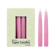 6 Inch Pink Taper Candles (144pcs/Case) Bulk