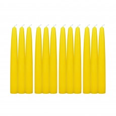 6 Inch Yellow Taper Candles (1 Dozen)