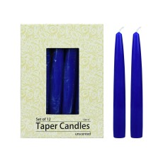 6 Inch Royal Blue Taper Candles (144pcs/Case) Bulk