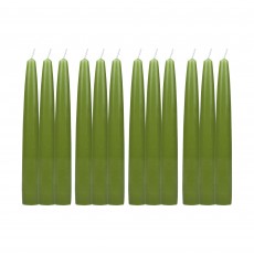 6 Inch Sage Green Taper Candles (1 Dozen)