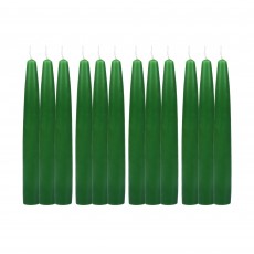 6 Inch Hunter Green Taper Candles (1 Dozen)