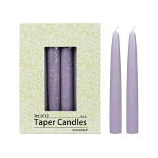 6 Inch Lavender Taper Candles (144pcs/Case) Bulk