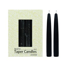 6 Inch Black Taper Candles (144pcs/Case) Bulk