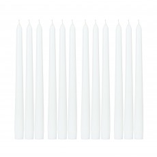 10 Inch White Taper Candles (1 Dozen)