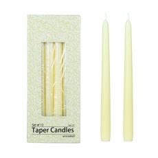 10 Inch Ivory Taper Candles (144pcs/Case) Bulk