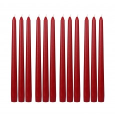 10 Inch Red Taper Candles (144pcs/Case) Bulk