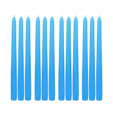 10 Inch Light Blue Taper Candles (1 Dozen)