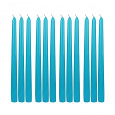 10 Inch Turquoise Taper Candles (144pcs/Case) Bulk