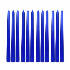 10 Inch Blue Taper Candles (144pcs/Case) Bulk