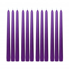 10 Inch Purple Taper Candles (144pcs/Case) Bulk