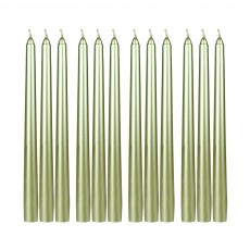 10 Inch Metallic Gold Taper Candles (144pcs/Case) Bulk