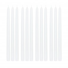 12 Inch White Taper Candles (1 Dozen)