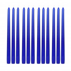12 Inch Blue Taper Candles (144pcs/Case) Bulk