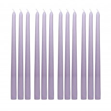 12 Inch Lavender Taper Candles (144pcs/Case) Bulk