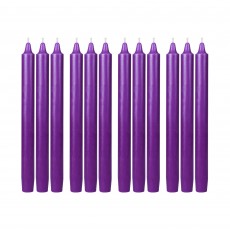 10 Inch Purple Straight Taper Candles (144pcs/Case) Bulk