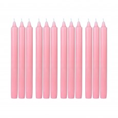 10 Inch Light Rose Straight Taper Candles (1 Dozen)