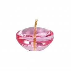 1.75 Inch Clear Light Rose Gel Floating Candles (12pc/Box)
