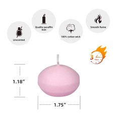 1 3/4 Inch Light Rose Floating Candles (144pcs/Case) Bulk