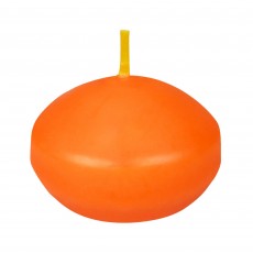 1 3/4 Inch Orange Floating Candles (24pc/Box)