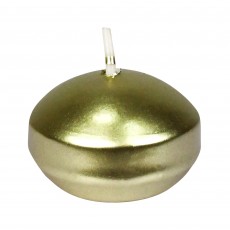 1 3/4 Inch Metallic Gold Floating Candles (288pcs/Case) Bulk
