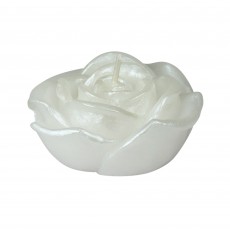 3 Inch White Rose Floating Candles (12pc/Box)