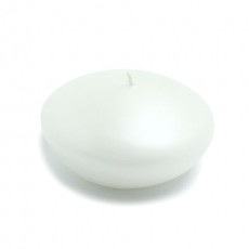 4 Inch Pearl White Floating Candles (3pc/Box)