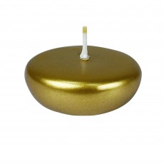 2 1/4 Inch Metallic Bronze Gold Floating Candles (96pcs/Case) Bulk