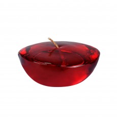 3 Inch Clear Red Gel Floating Candles (72pcs/Case) Bulk