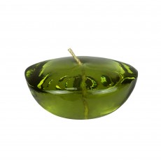 3 Inch Clear Sage Green Gel Floating Candles (6pc/Box)