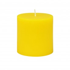 3 x 3 Inch Yellow Citronella Pillar Candle