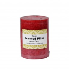 3 x 4 Inch Sld Apple Crisp Scented Pillar Candle(24pcs/Case)